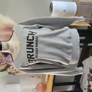 'Bunch because Mimosas' Grey Sweater